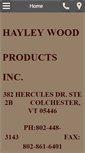 Mobile Screenshot of hayleywoodproducts.com